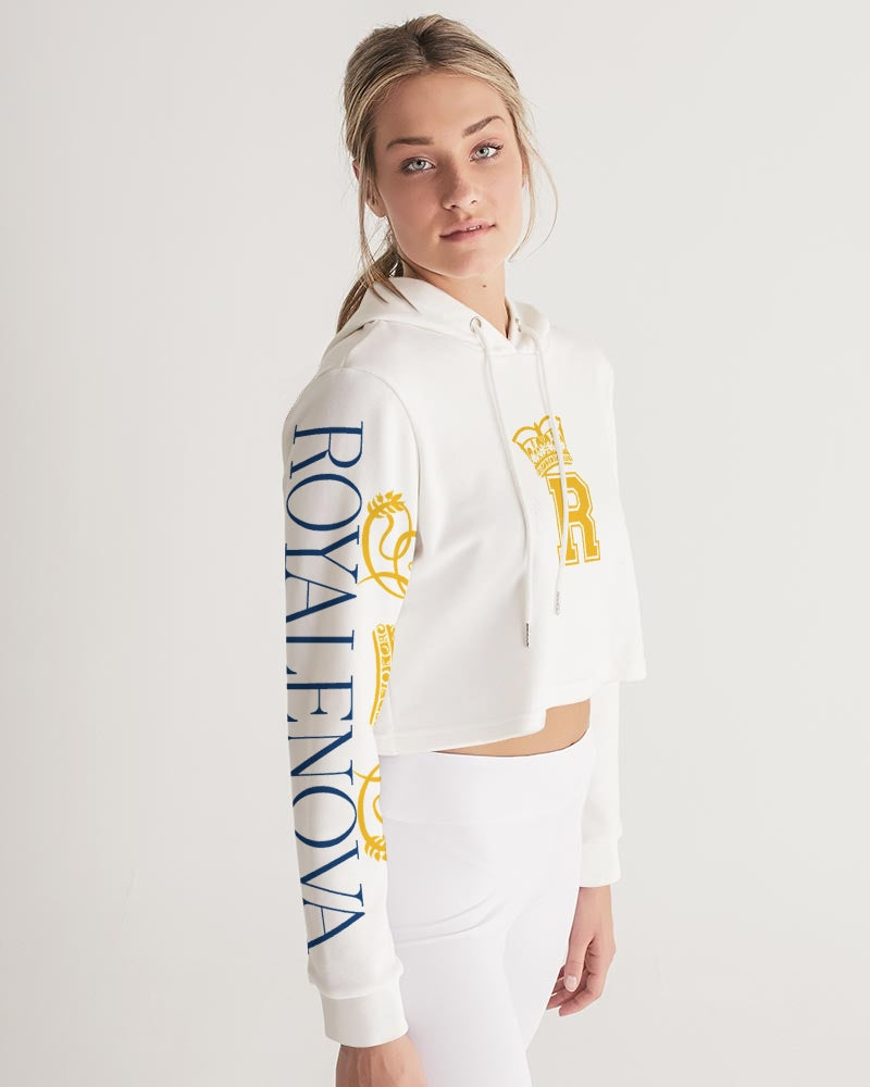 Varsity R With Crown Women's Cropped Hoodie