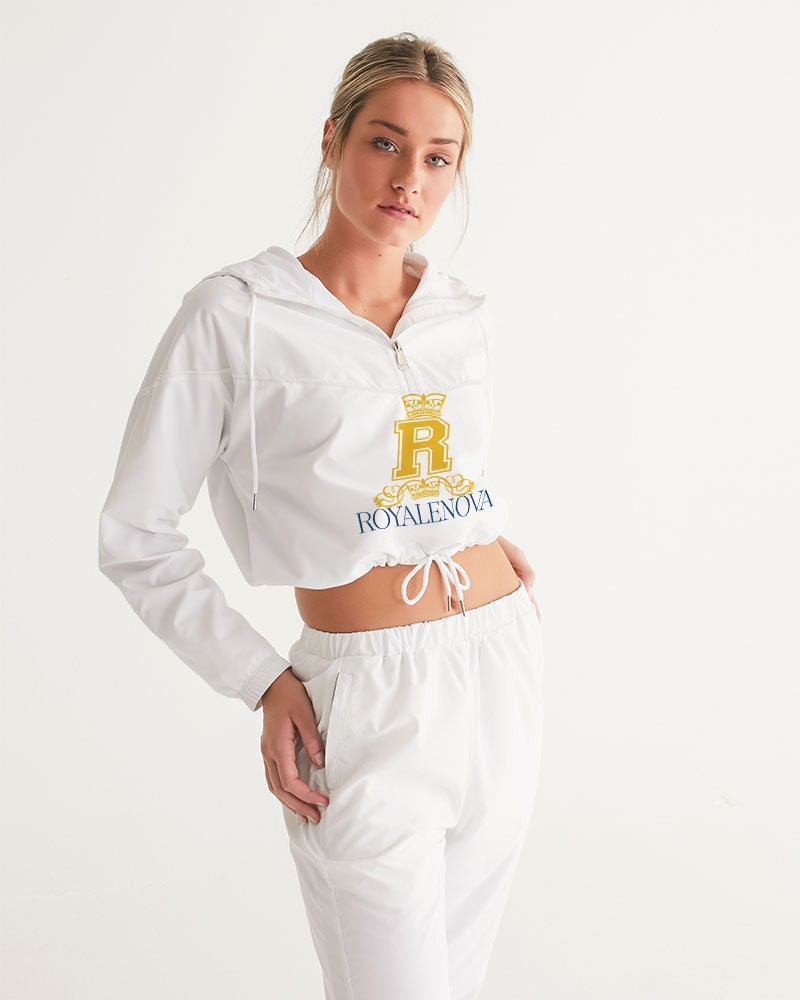 Royalenova Varsity R Style Women's Cropped Windbreaker