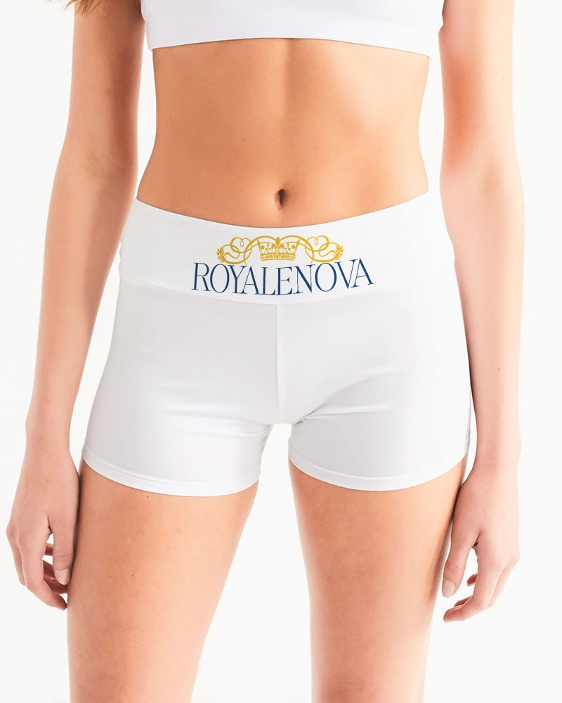 Royalenova Women's Mid-Rise Yoga Shorts