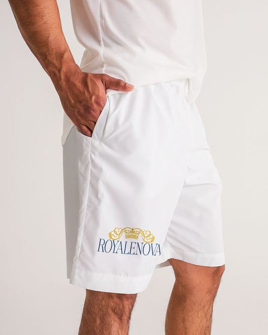 Royalenova  Premium Men's Jogger Shorts- White