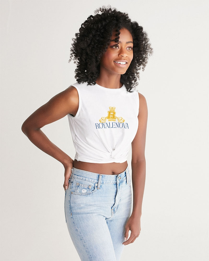 Royalenova Varsity R Style Women's Twist-Front Tank