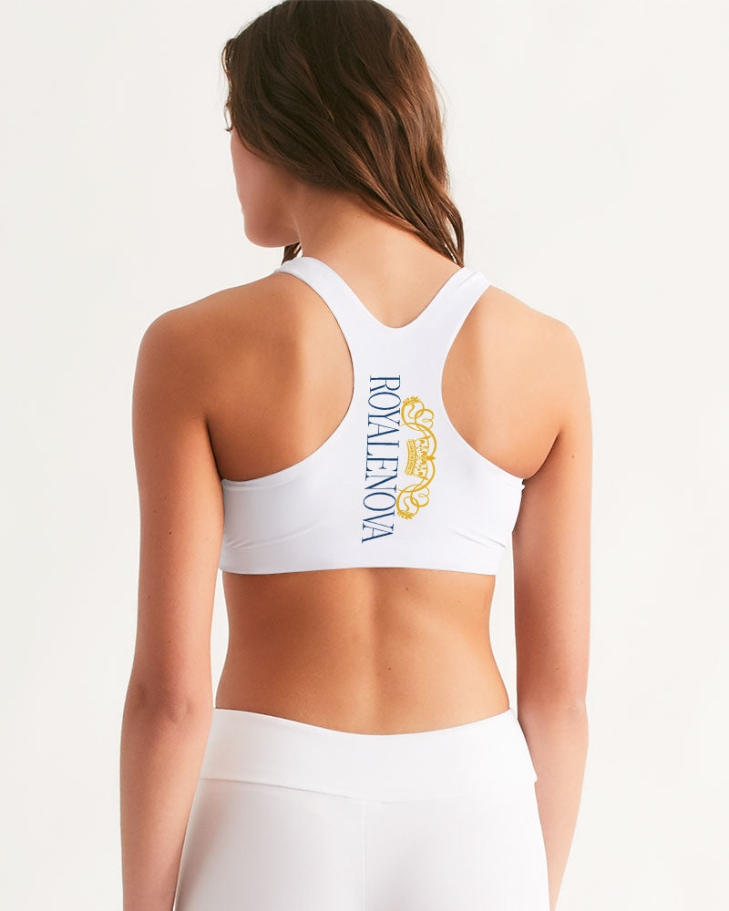 Royalenova Varsity R Style Women's Seamless Sports Bra