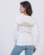 Load image into Gallery viewer, Royalenova Varsity R Style Unisex Jersey Long Sleeve Tee | Bella + Canvas

