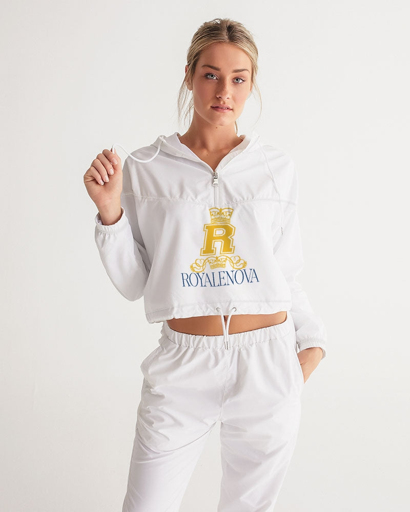 Royalenova Varsity R Style Women's Cropped Windbreaker