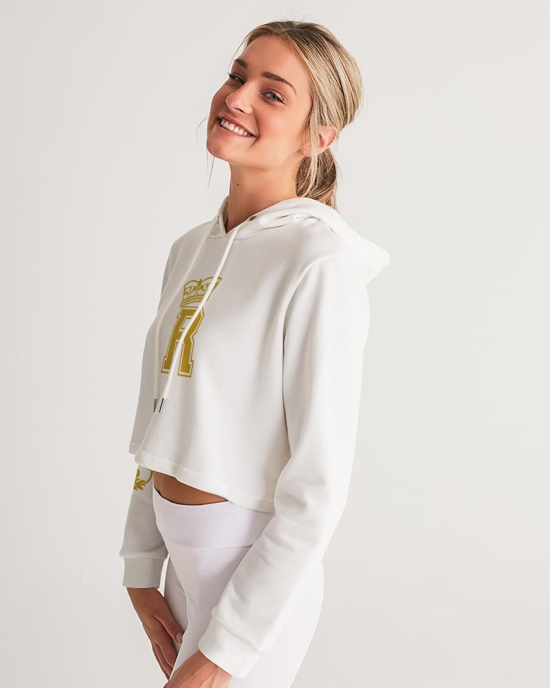 Varsity R With Crown Women's Cropped Hoodie