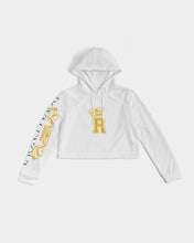 Load image into Gallery viewer, Varsity R With Crown Women&#39;s Cropped Hoodie
