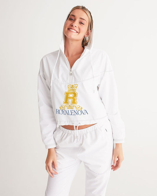 Royalenova Varsity R Style Women's Cropped Windbreaker