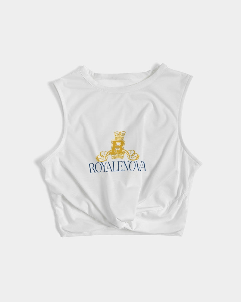 Royalenova Varsity R Style Women's Twist-Front Tank